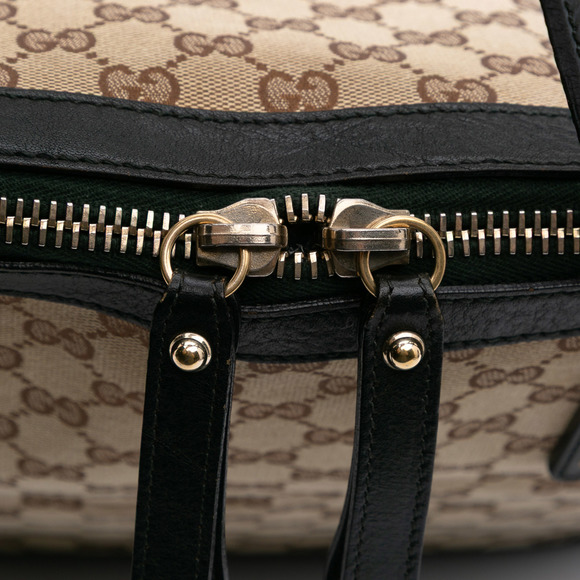 Pre-Loved Gucci Large GG Canvas Charm Dome Satchel - Picture 7 of 10
